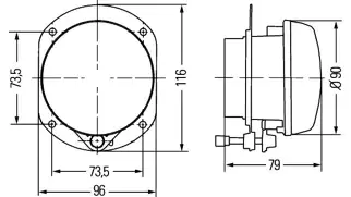 Thumbnail: HELLA Front Fog Light - 2016918-00-0000-