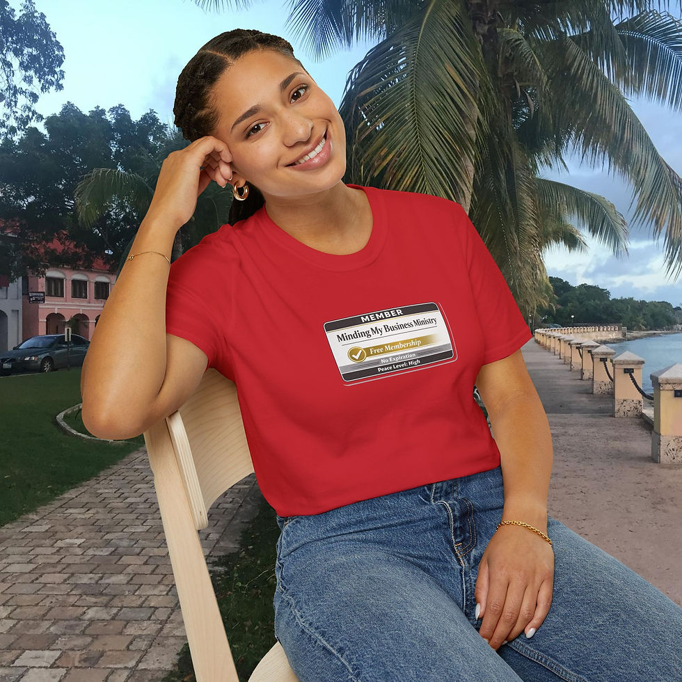 Thumbnail: Minding My Business Ministry - Unisex Softstyle T-Shirt