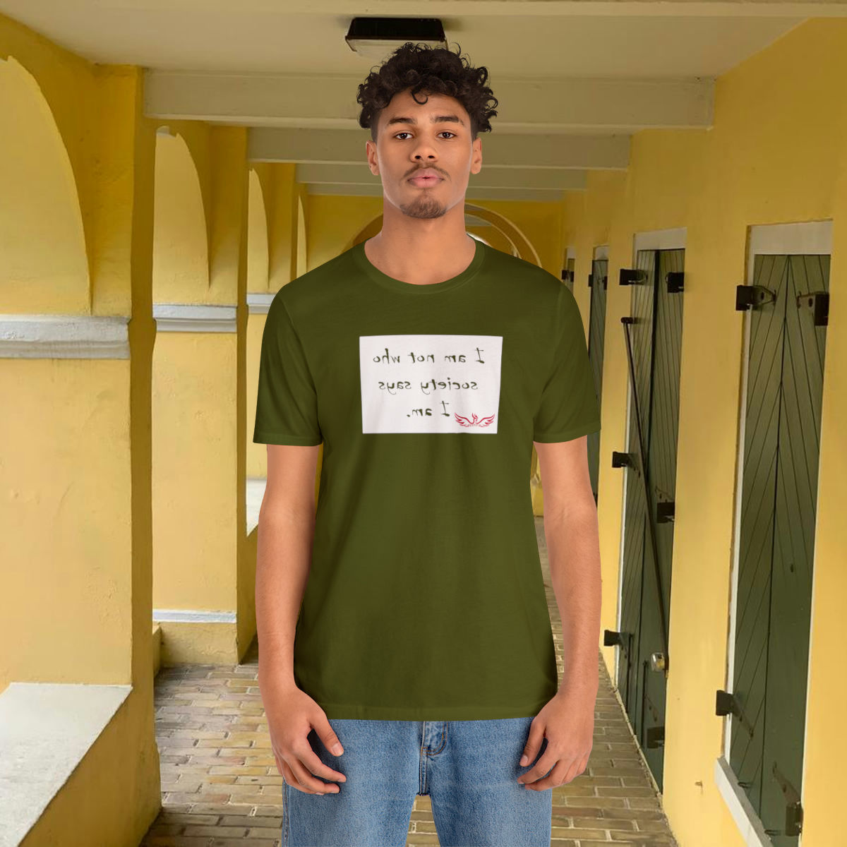 I am not who society says I am. - Unisex Jersey Short Sleeve Tee