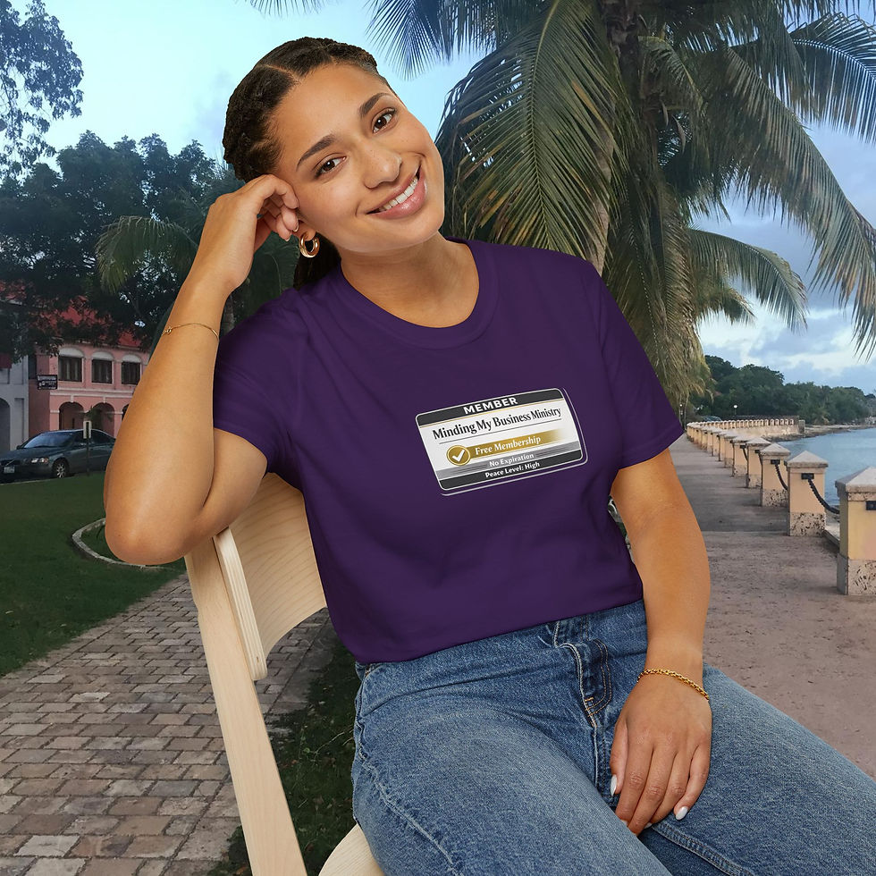 Thumbnail: Minding My Business Ministry - Unisex Softstyle T-Shirt