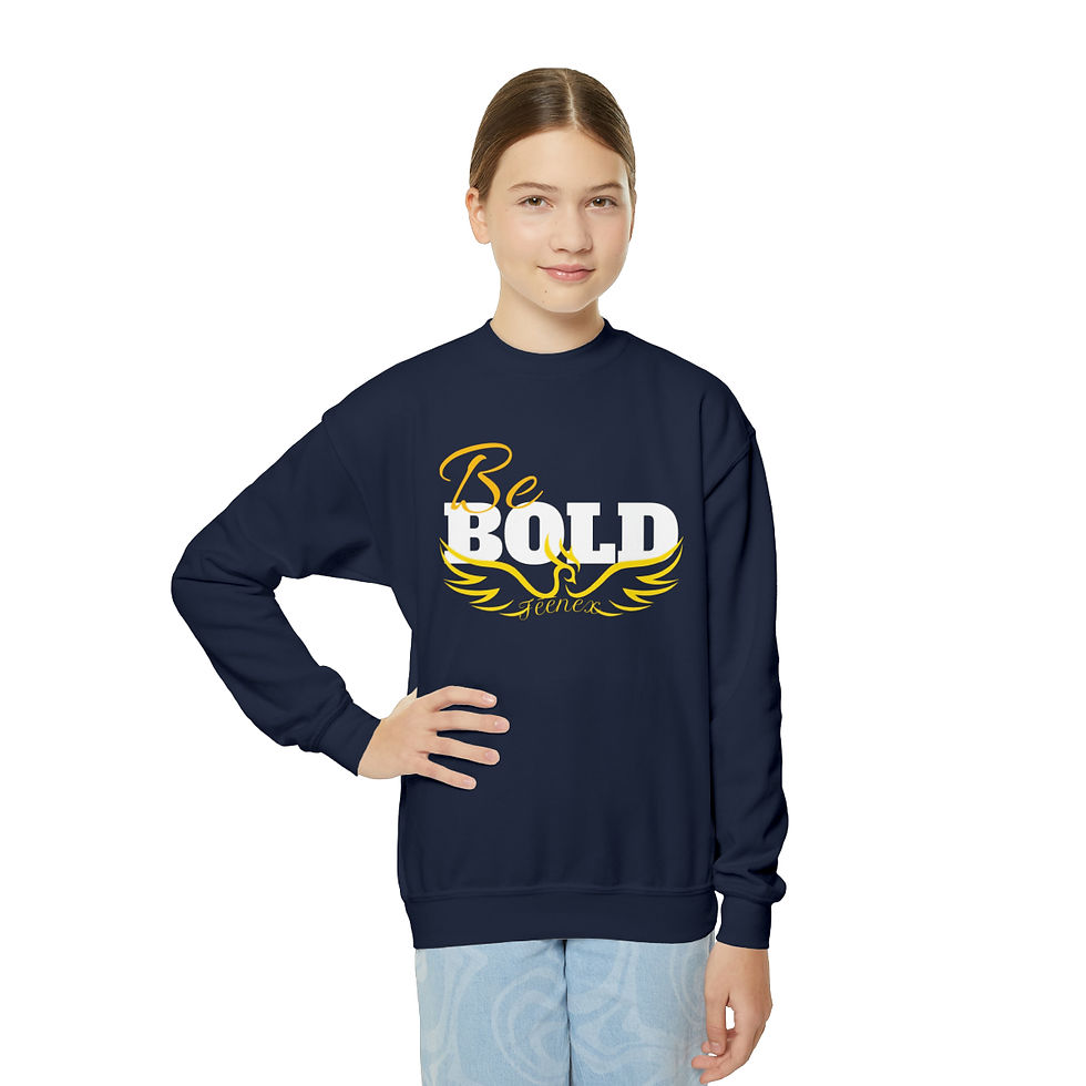 Thumbnail: Be Bold - Youth Crewneck Sweatshirt