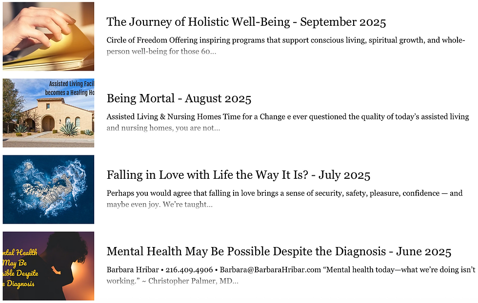 Barbara Hribar Blog Post Youthful Living