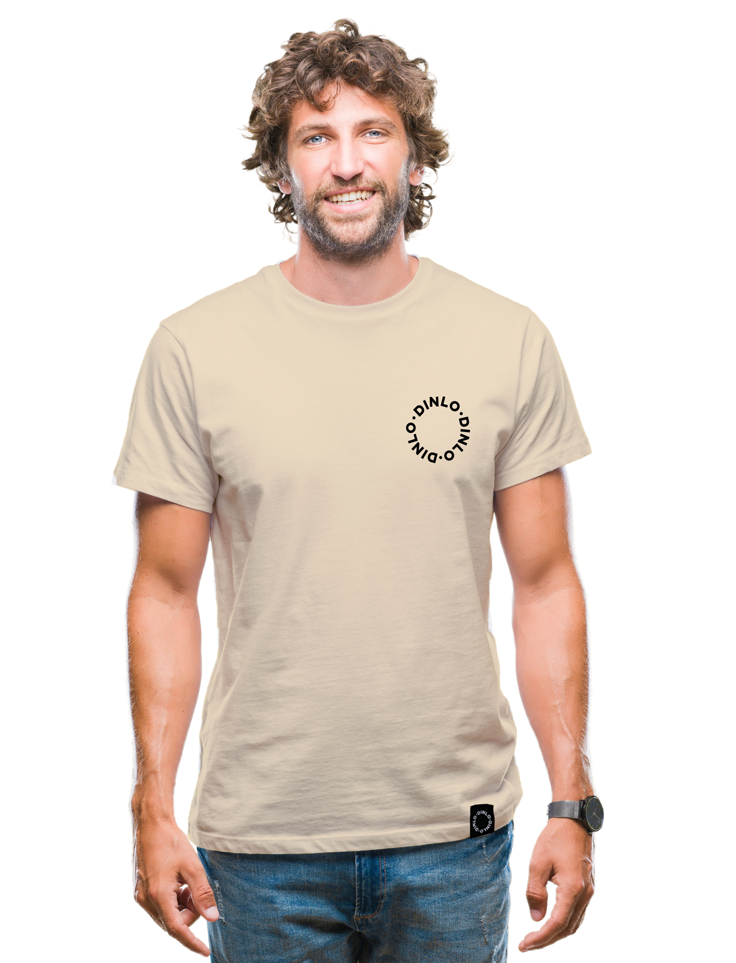 Mens Oatmeal Dinlo Original Tshirt