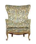 Worn antique armchair
