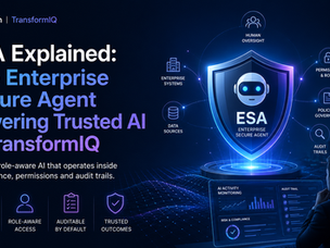 ESA Explained: The Enterprise Secure Agent Powering Trusted AI in TransformIQ