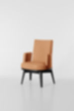 Barrie rotating armchair by Lorenzo Tondelli Collection