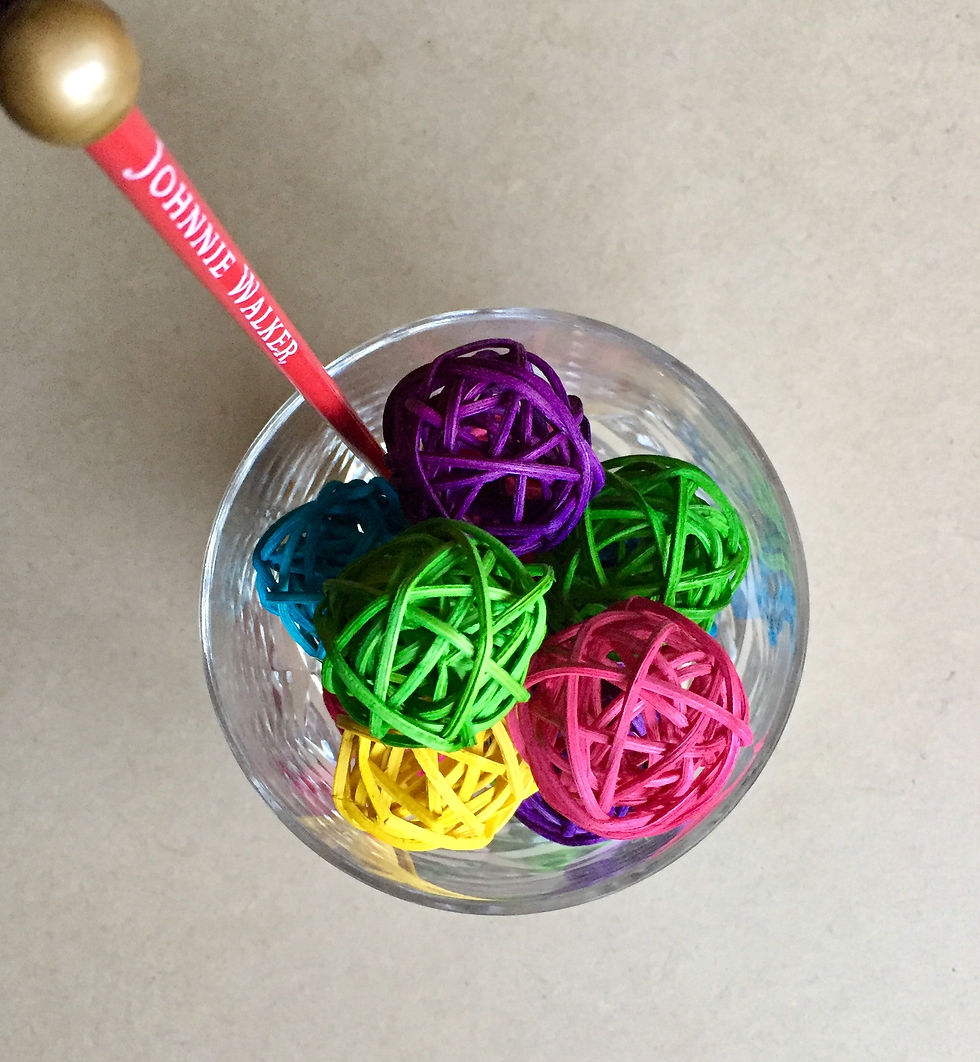 Thumbnail: Colour Rattan Balls x 5