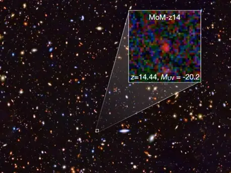 A New Record in Cosmic History: MoM‑z14, the Most Distant Galaxy Yet Discovered