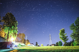 Long exposure star trail