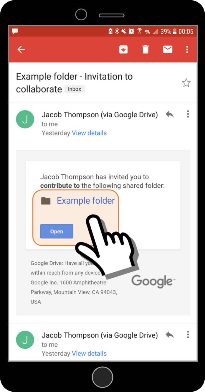 Download from Shared Google Drive folder with the Google