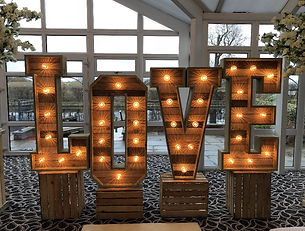 Rustic LOVE Letters for Hire Cadiff
