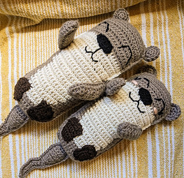 Nest Collection: crochet otter family