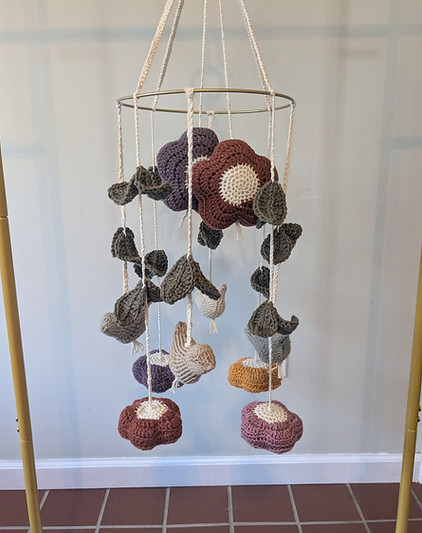 Nest Collection: Sparrows in the Meadow baby mobile pattern