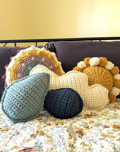 Nest Collection: Elemental Pillow Pattern crochet pillows