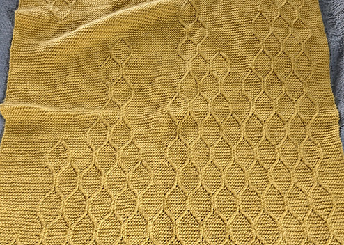 Nest Collection: honey comb beesway knit blanket