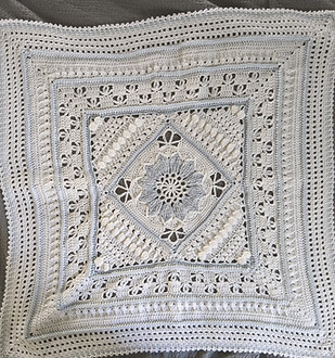 Nest Collection: crochet mosaic baby blanket