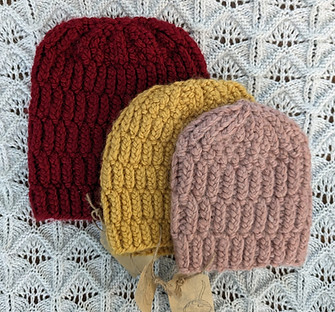 Mindful Collection: wheat stitch knit hat
