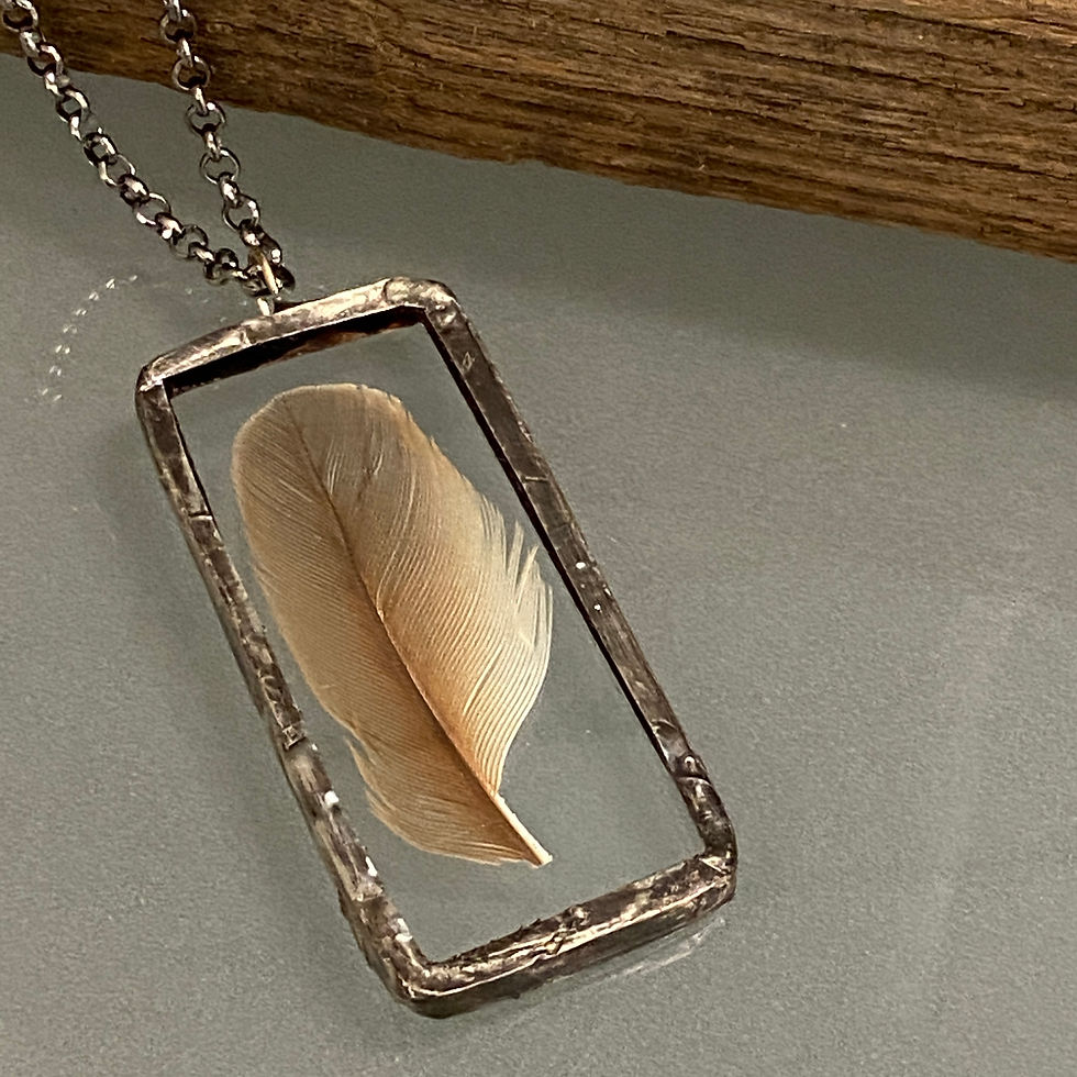 Thumbnail: Cardinal Feather Pendant