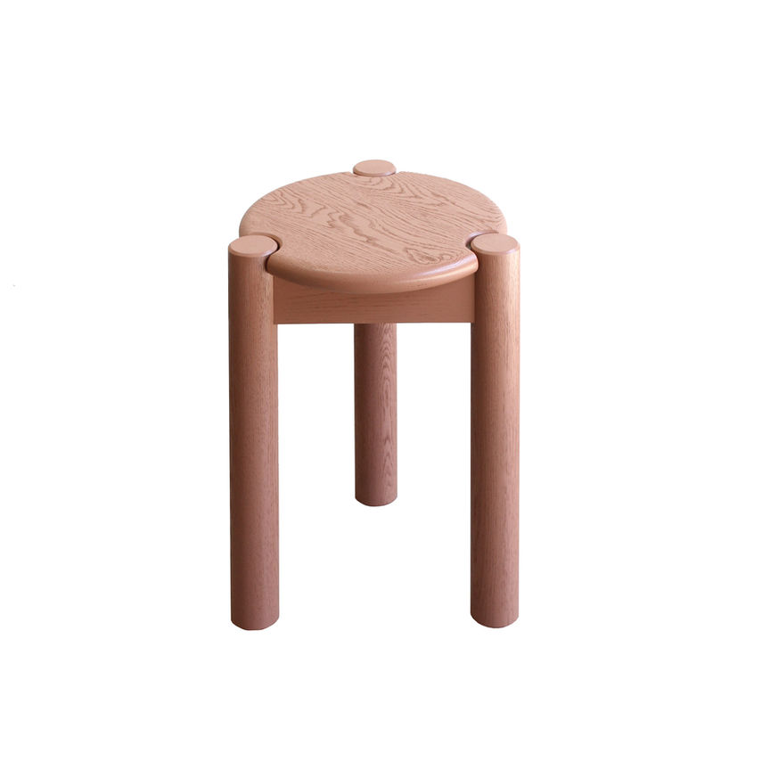 Deft Studios Melkman side table/ stool - pink.