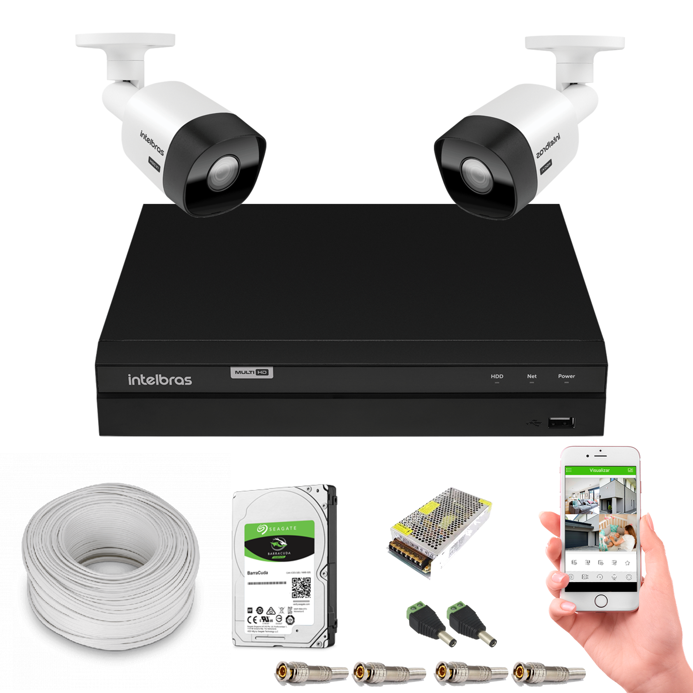 KIT DE 2 CÂMERAS INTELBRAS