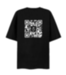 T-Shirt mit CDG QR Code (schwarz)