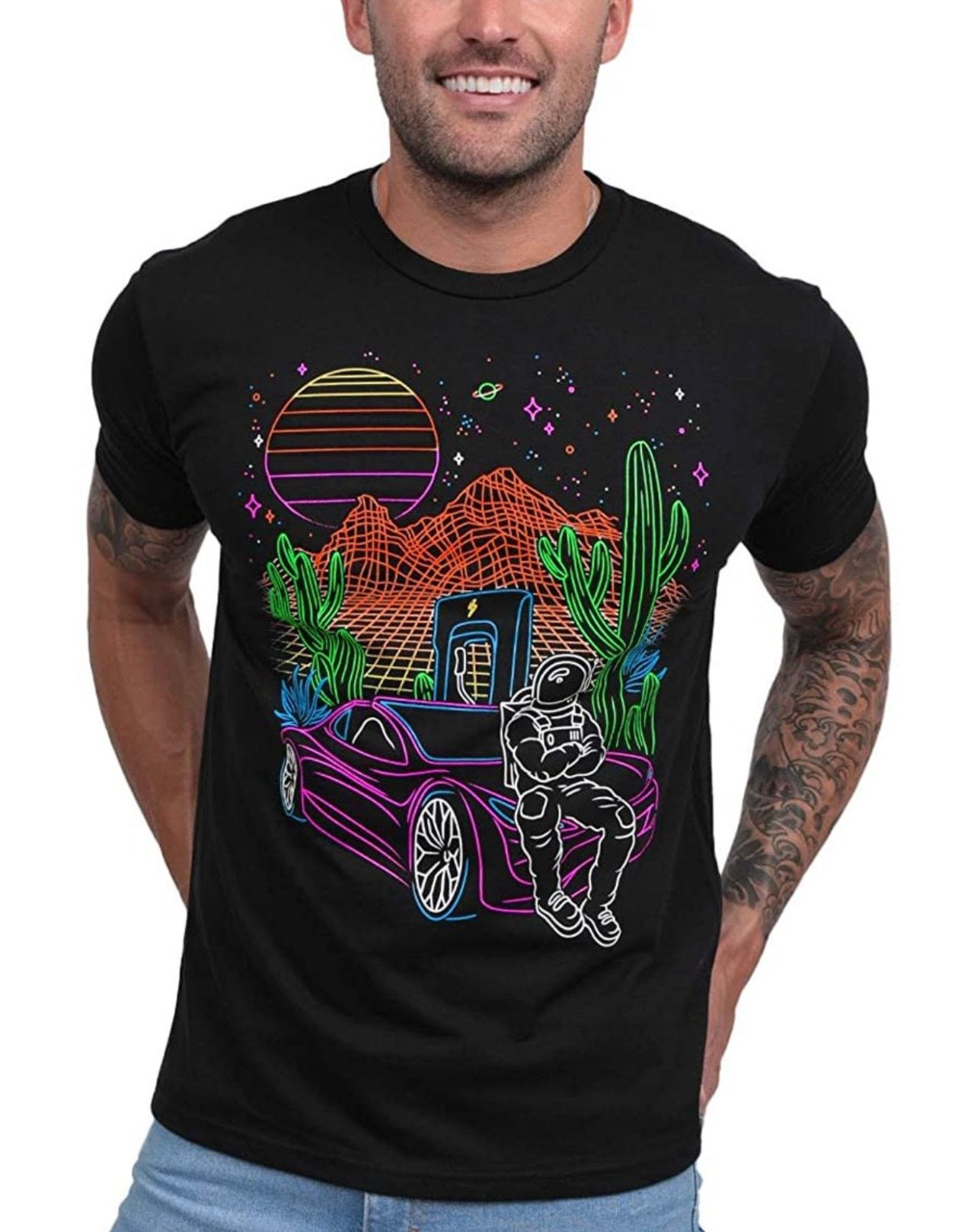 Electric Desert Tee Glows In The Dark