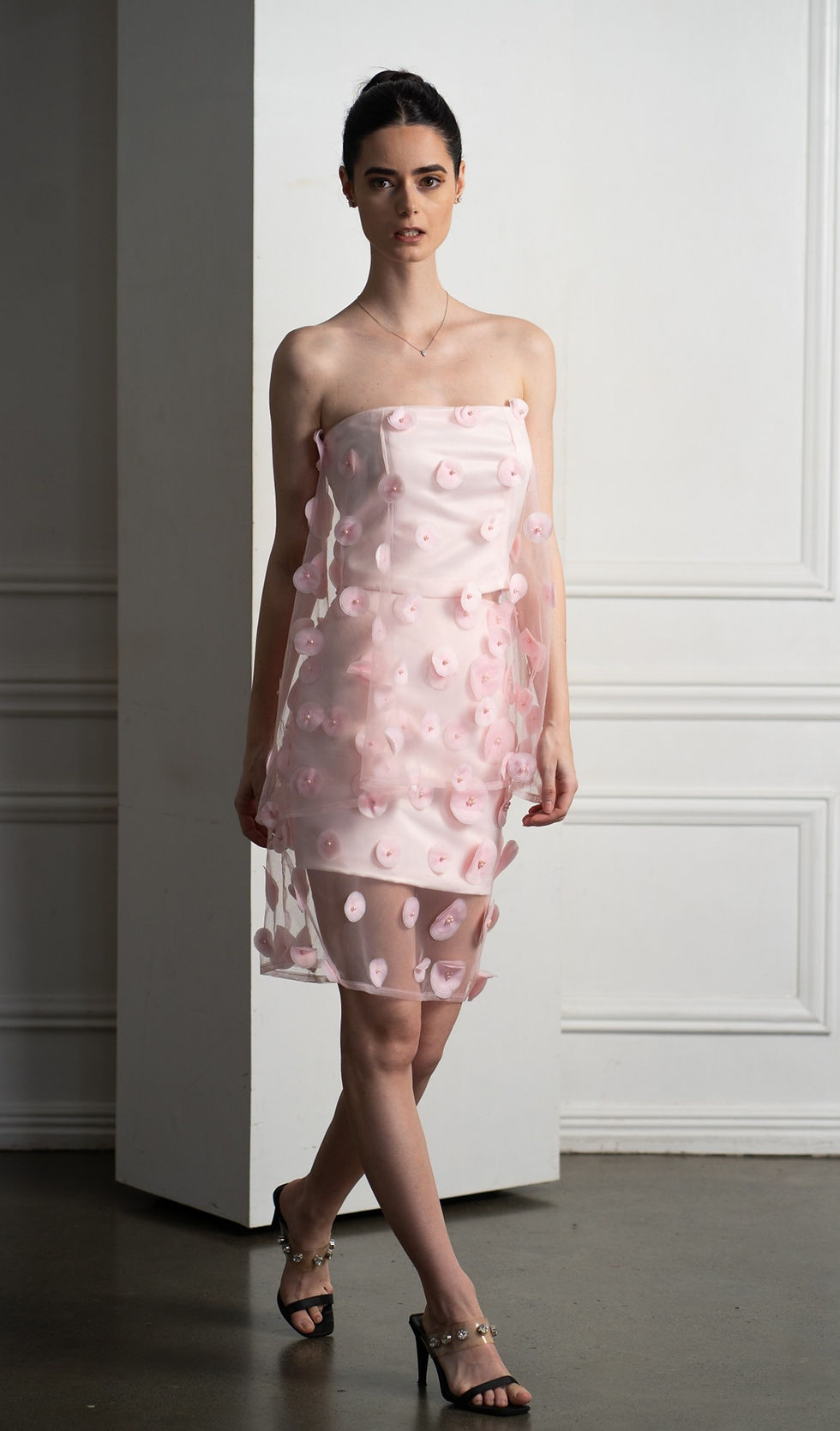 The Jean Lace Skirt in Blush