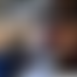 Collage of scenes featuring the villain Cesar Faison from General Hospital. Top left: Faison stands over Robin Scorpio in a hospital room. Top right: Faison sits beside Britt Westbourne as she holds baby Ben. Middle left: Faison holds a Duke Lavery mask near Robin. Middle right: Faison in wild hair and heavy dark eye makeup resembling Beetlejuice. Bottom left: Faison looms over Duke in a hospital bed. Bottom right: Faison struggles with Liesl Obrecht.