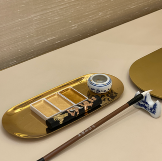 Chinese calligraphy inks and brush