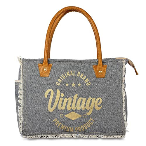 Grey tote bag