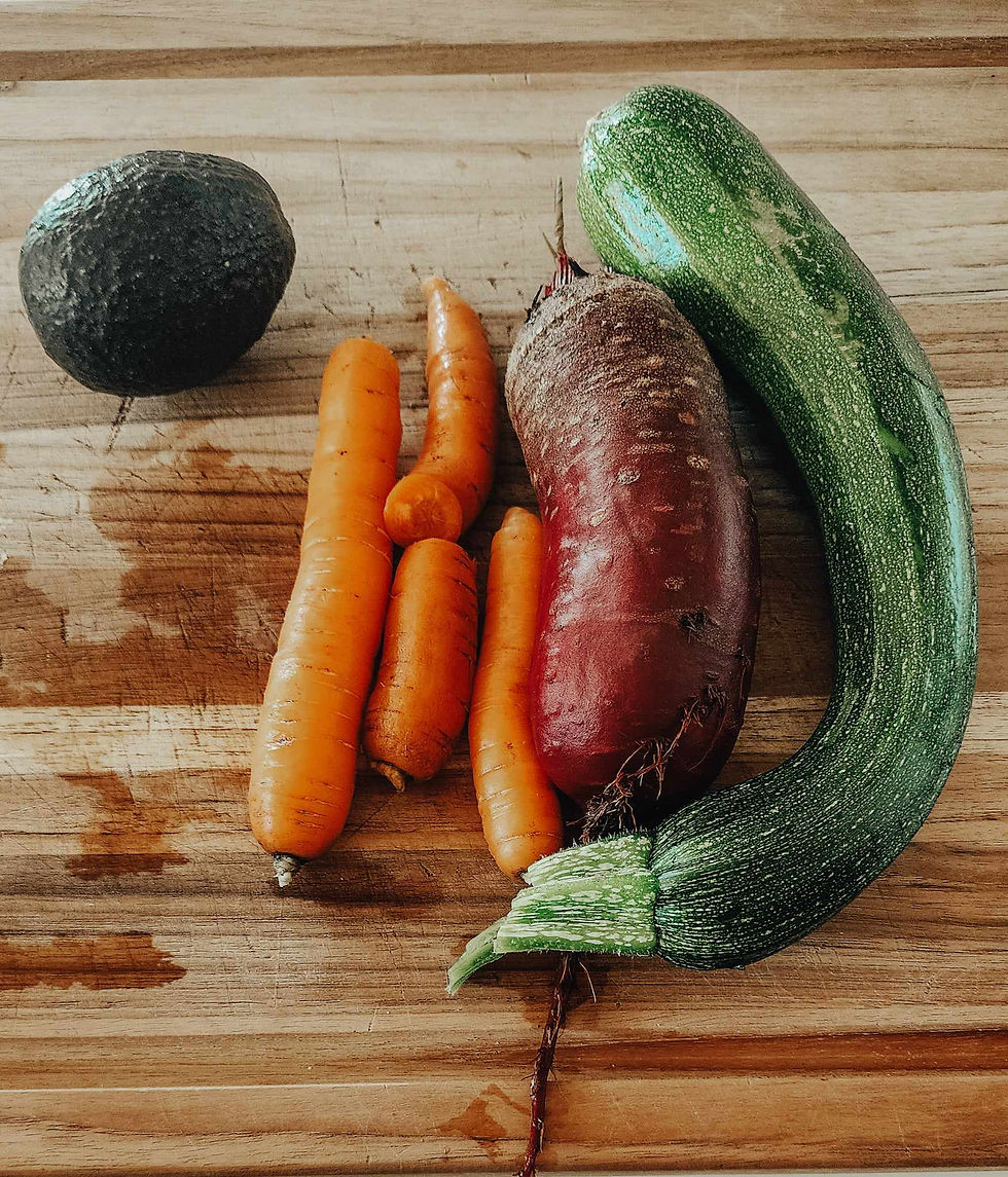 A bunch of vegetables from the potager.
