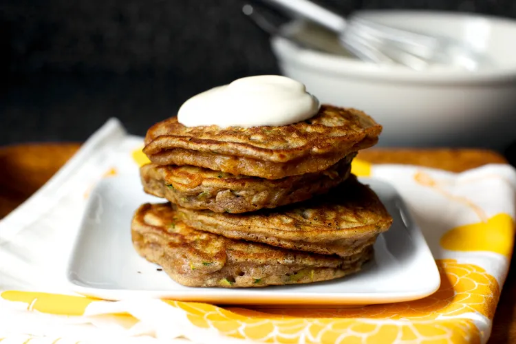 Zucchini pancakes.