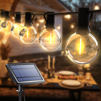 32 feet of solar string lighting.