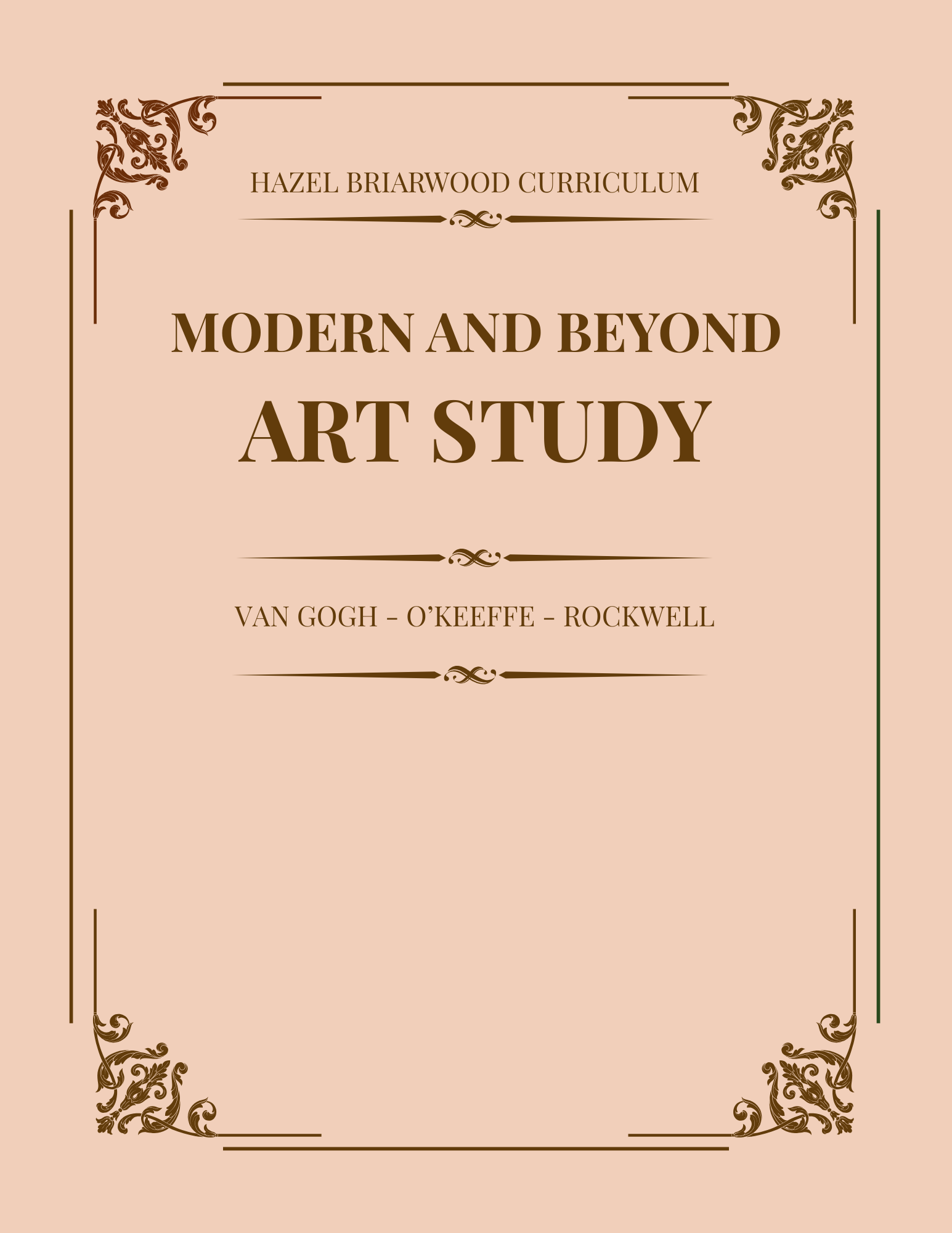 Modern and Beyond Art Study homeschool high school fine arts picture curriculum
