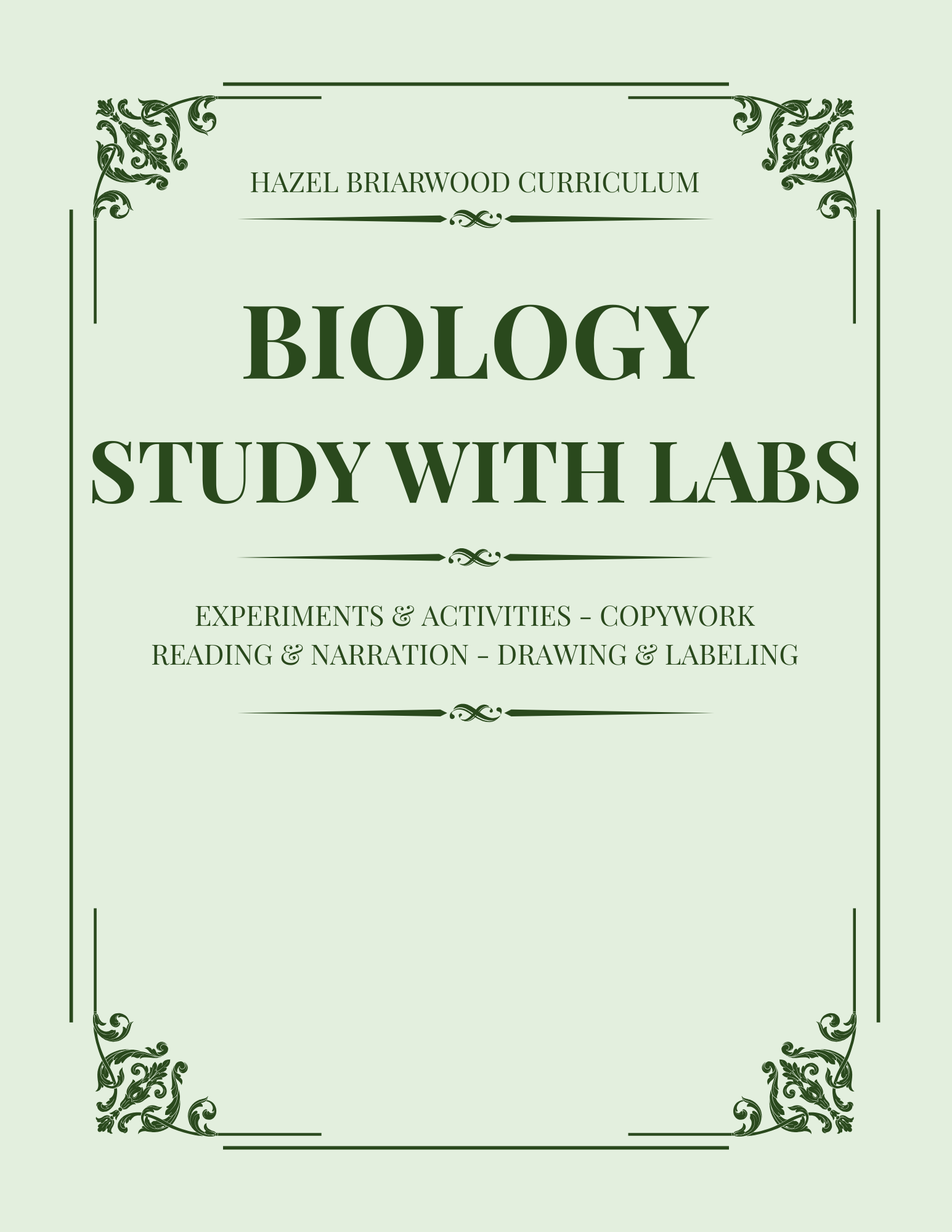 Biology Study with labs high school homeschool science curriculum