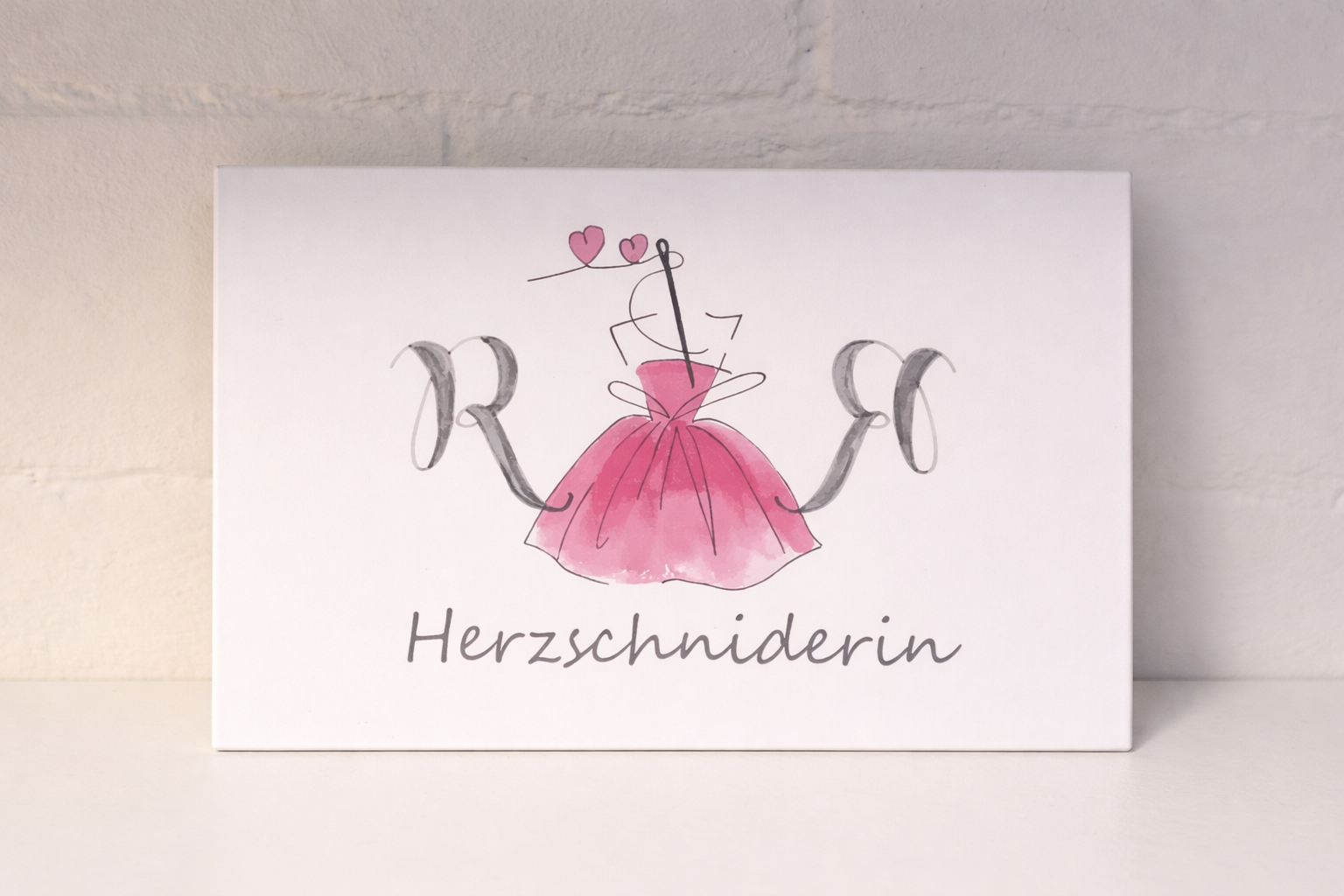 "Herzschniderin" Glas-Schneidebrett