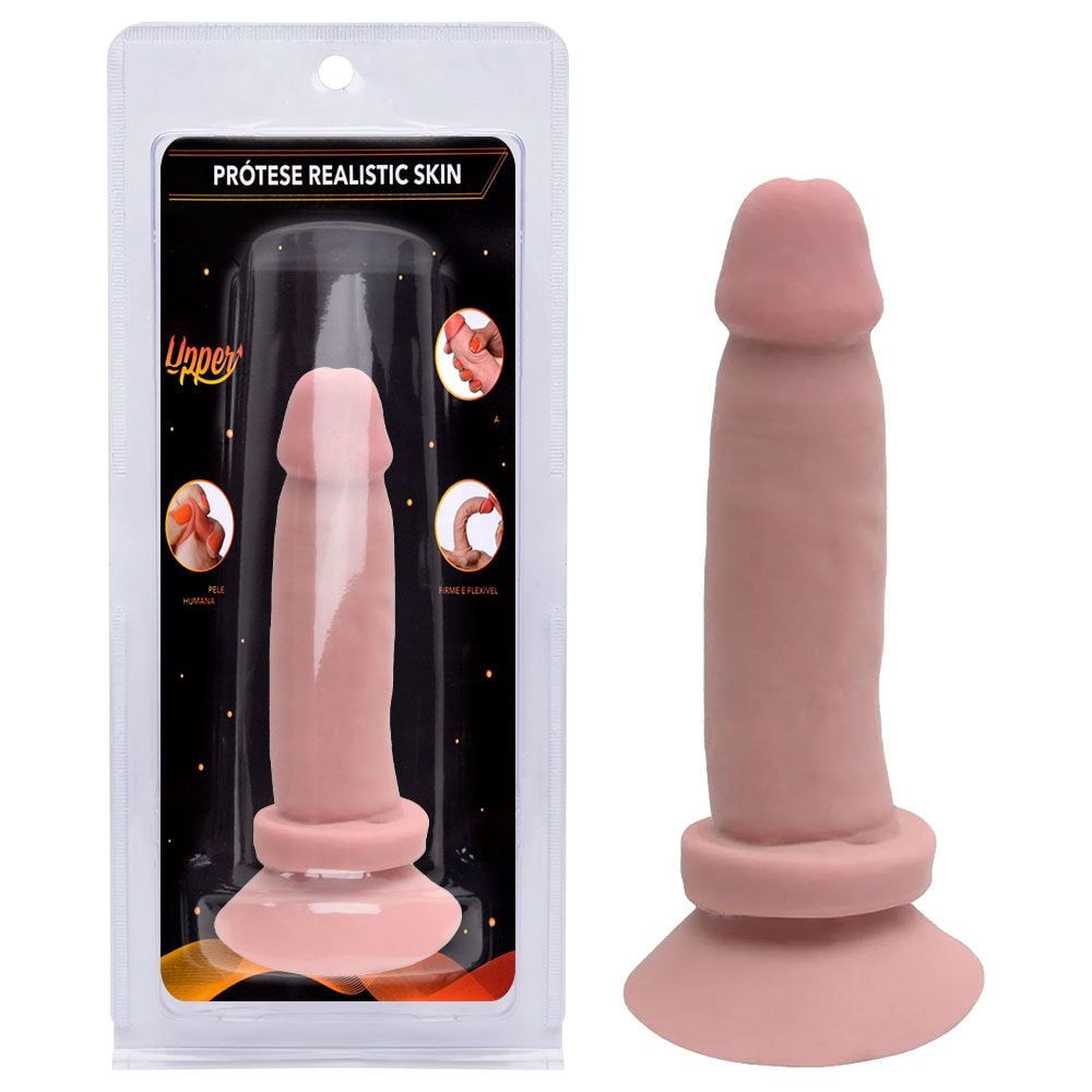 Pênis Cyber Skin Tom Realistic Ventosa 12,5 X 4Cm Upper