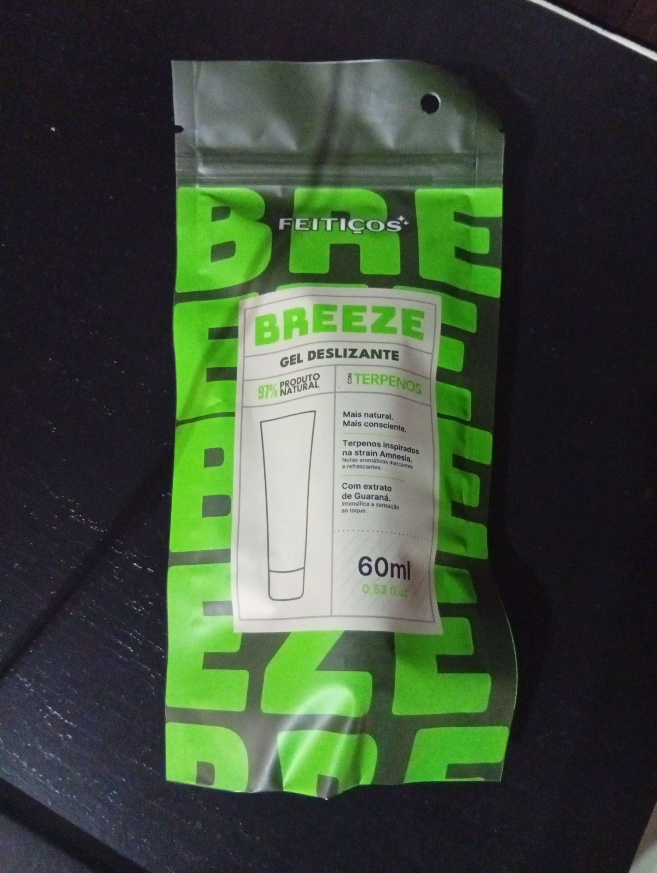 Breeze Gel Deslizante Vasodilatador com Terpenos 60ml Feitiços Aromáticos
