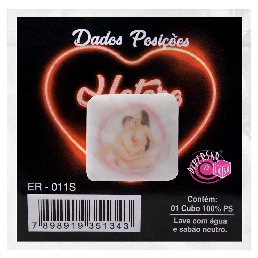 Dado Do Prazer Hétero Desenho No Saquinho Diversão Ao Cubo