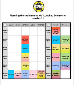 ORGANISATION ENTRAÎNEMENT AVRIL 2021