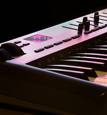 Midi keyboard detail 