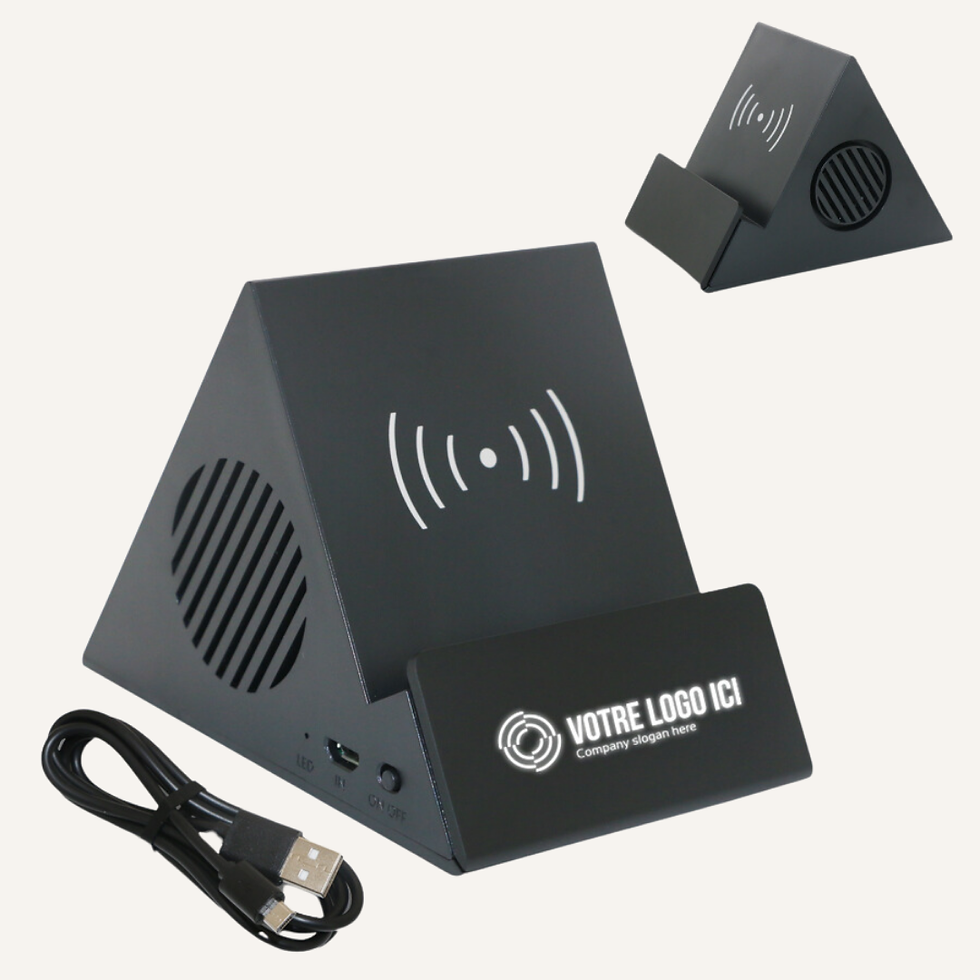 Miniature : Speaker Porte-Téléphone Chargeur Wireless Trian