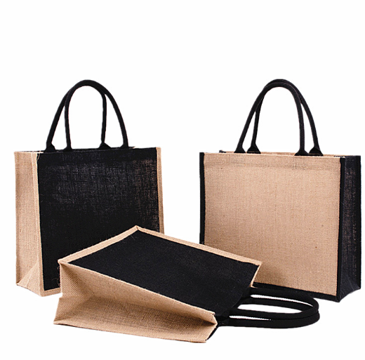 Sacs en jute personnalisés bicolores – Élégance et durabilité