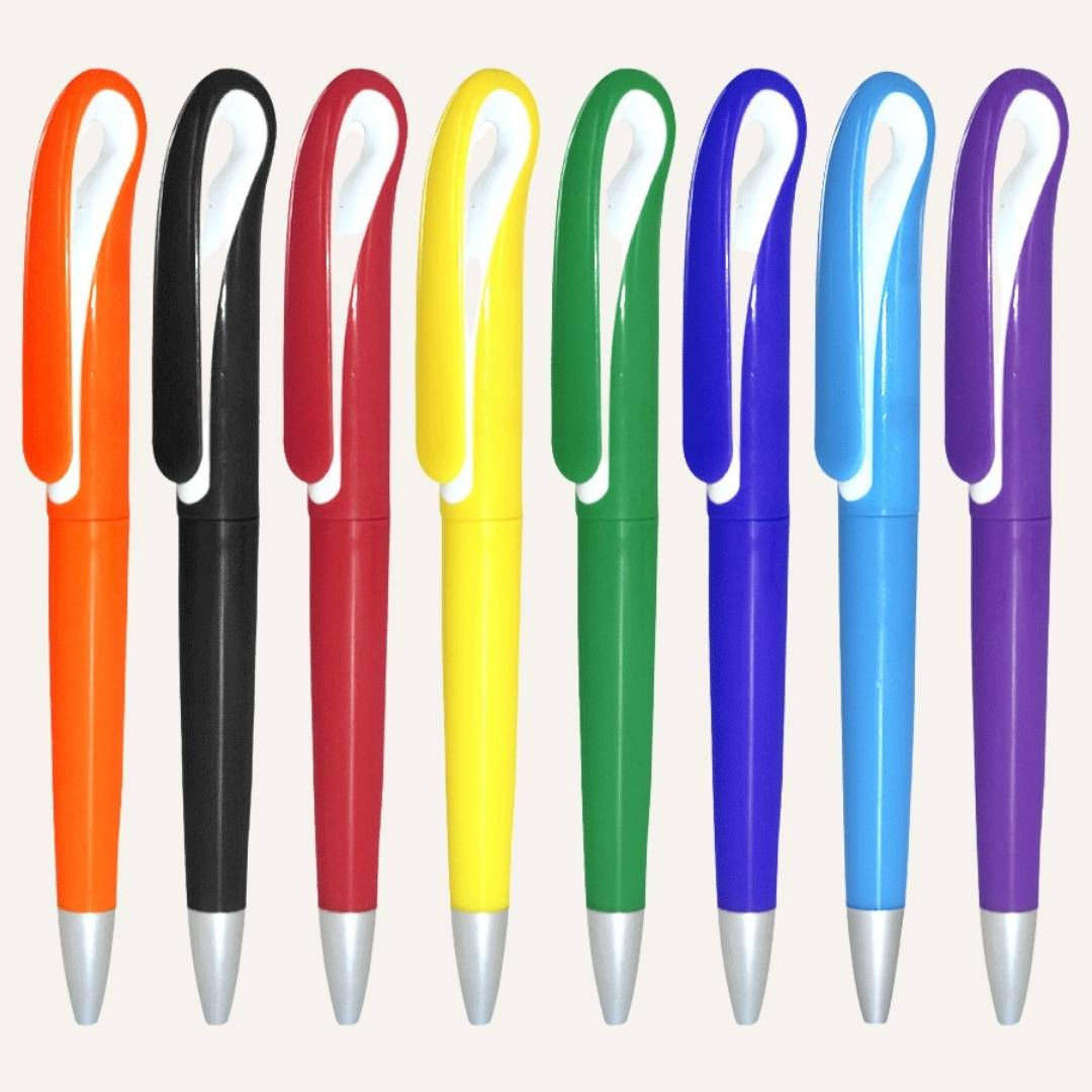 Stylo à bille en plastique coloré