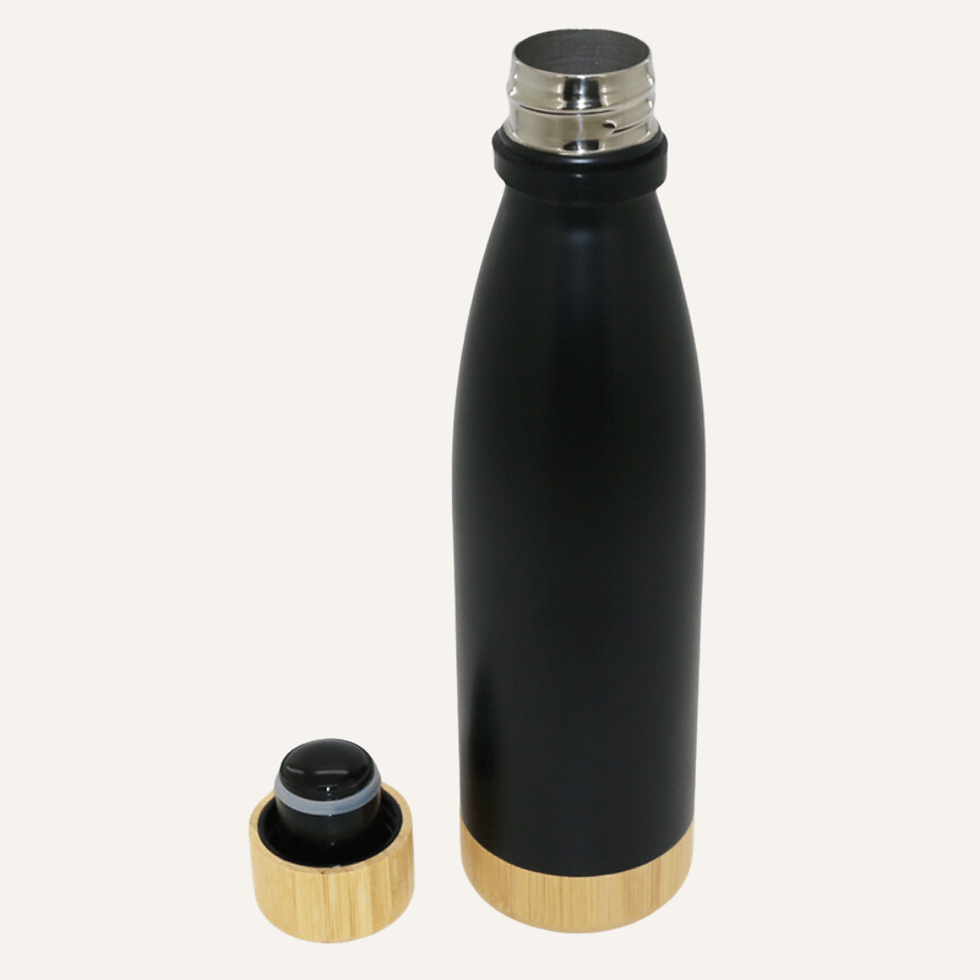 Miniature : Thermos Bouteille Bois/Inox 500 ml