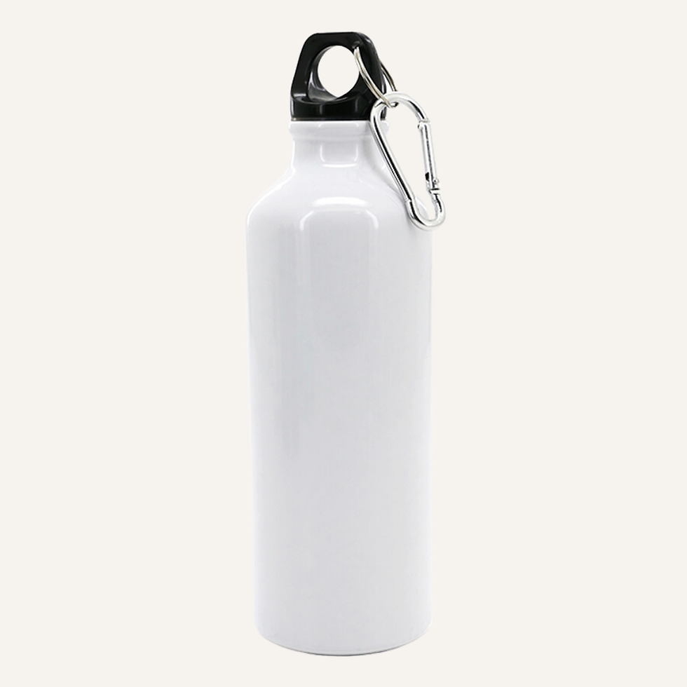 Gourde Blanche en Aluminium 500 ml