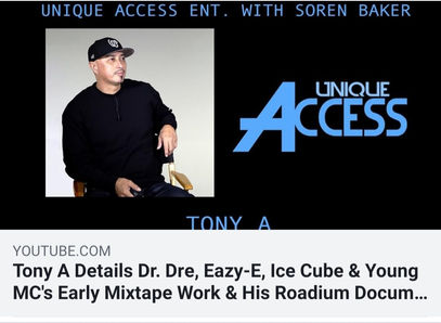 Check out the Tony A. interview on Unique Access with Soren Baker - Part 2