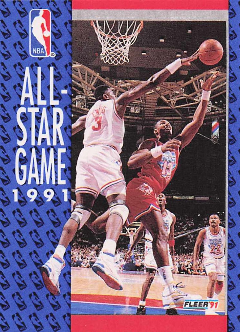 1991 Fleer 1991 Fleer NBA All-Star Game #236 Patrick Ewing Karl Malone Common NM