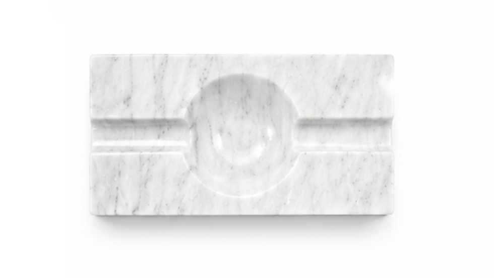 Thumbnail: Cigar Ash Marble Tray Matte White