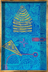 ILLUME by Wesley Ethyn Bowers. 2025. Acrylic on wood tray. 13x19in. 